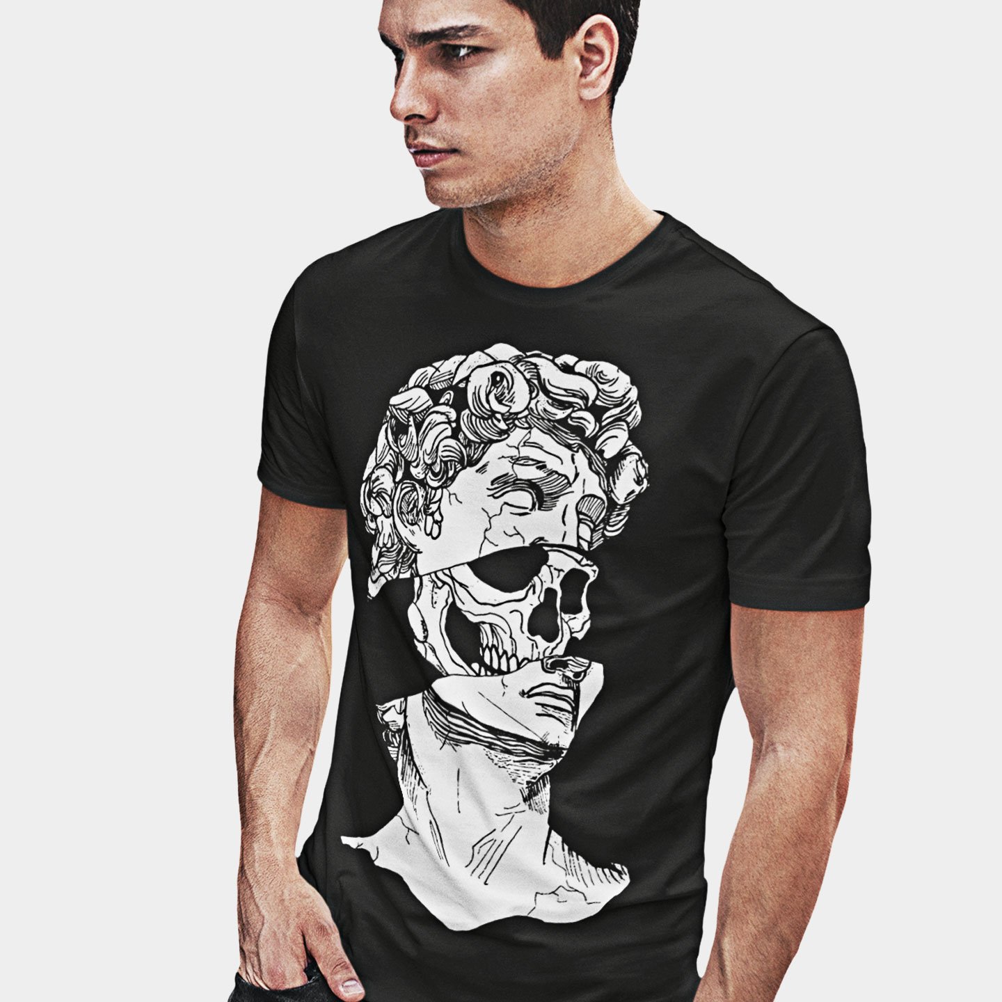 david-skull-tshirt-m