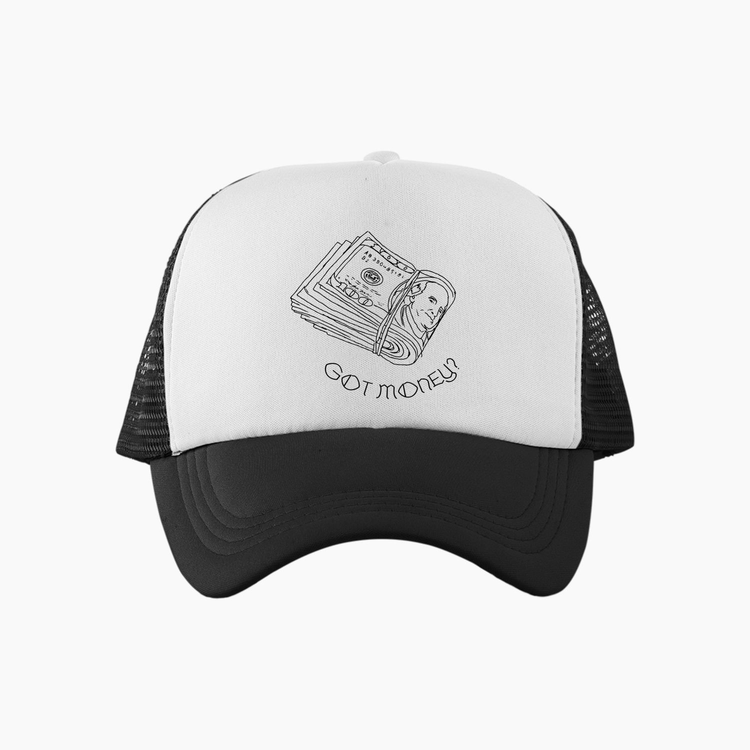 got-money-trucker-hat-bw