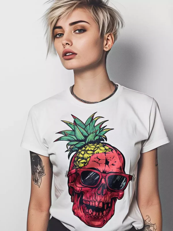 Дамска тениска Pineapple Skull