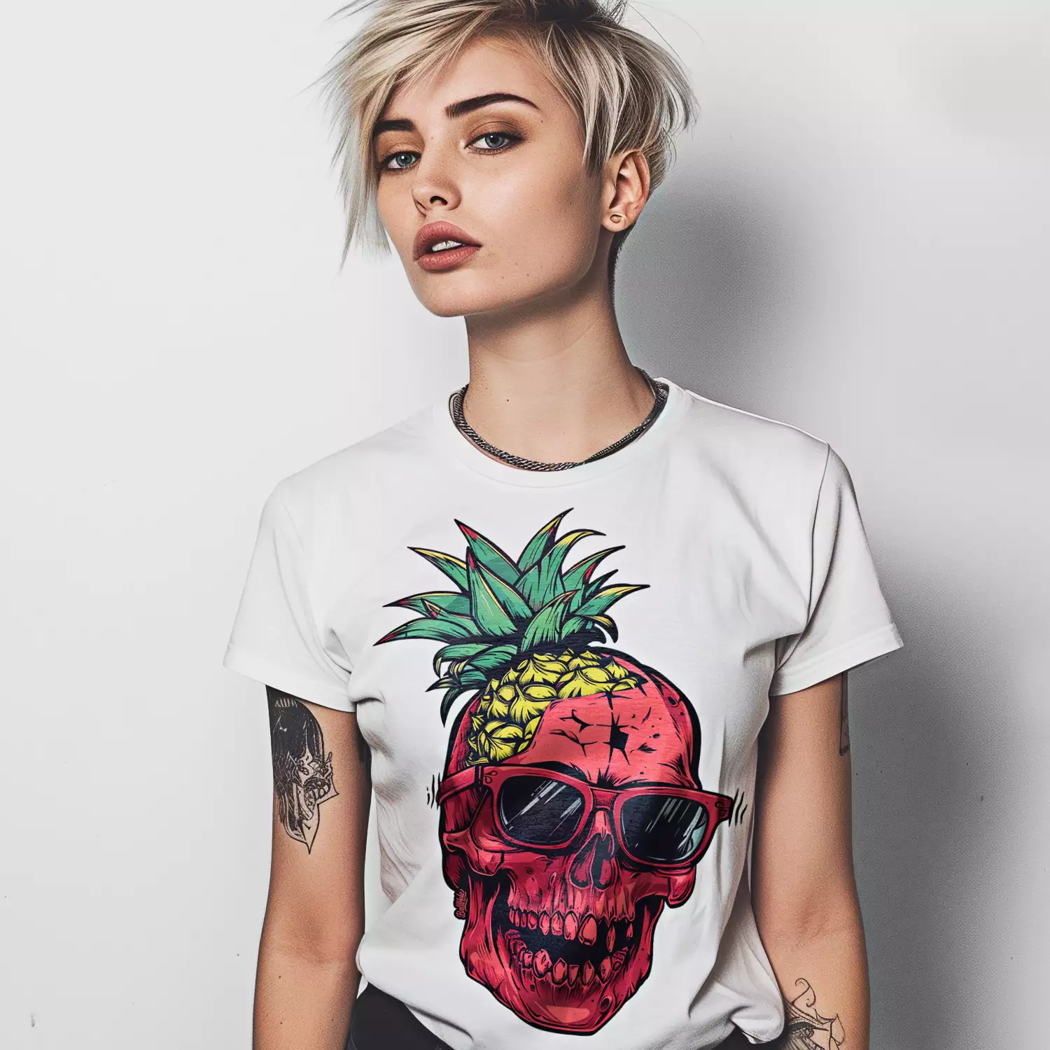 Дамска тениска Pineapple Skull Дамска тениска Pineapple Skull