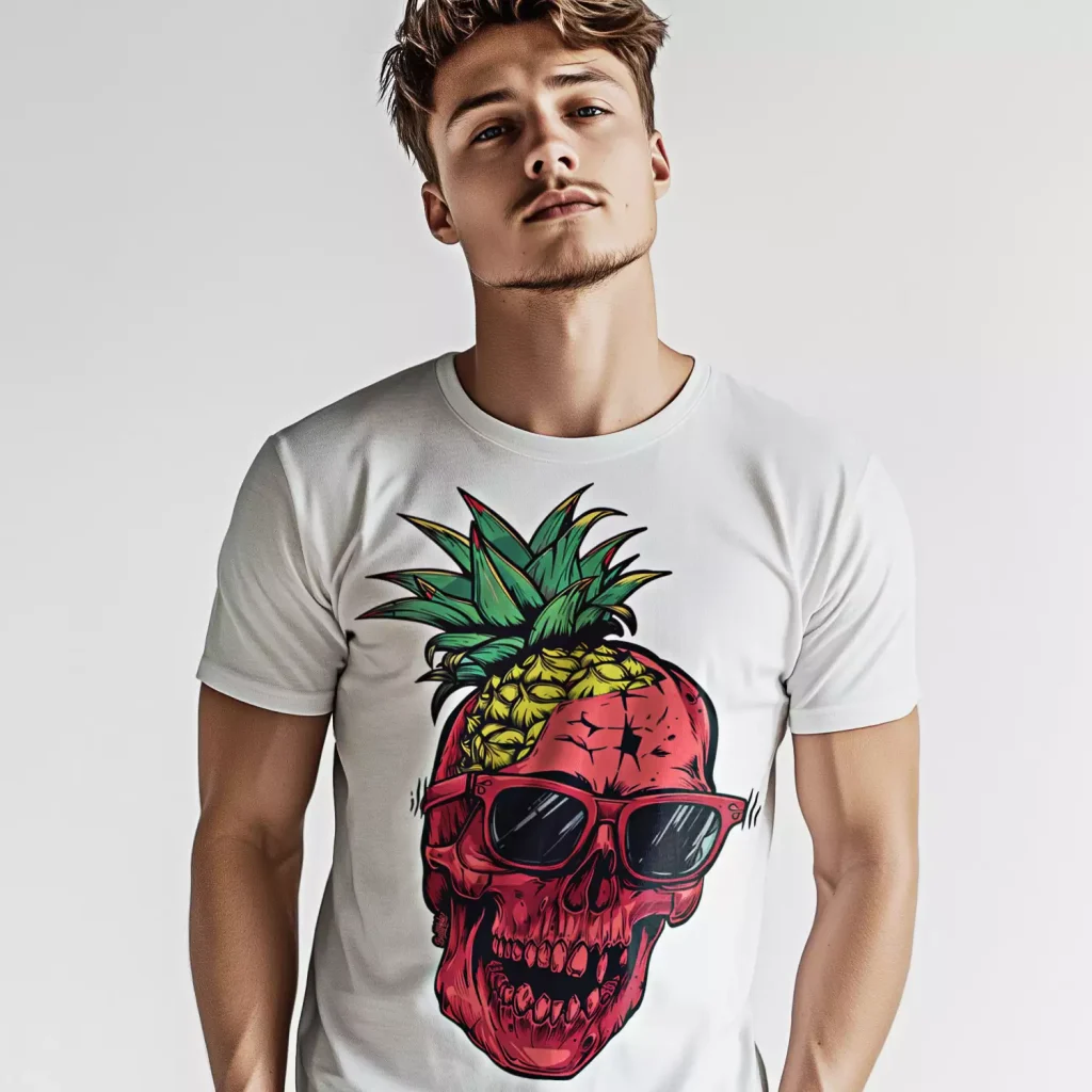 Мъжка тениска Pineapple Skull